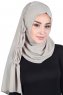 Disa - Hijab Chiffon Pratico Taupe