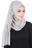 Disa - Hijab Chiffon Pratico Taupe
