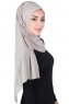 Disa - Hijab Chiffon Pratico Taupe