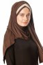 Duru - Hijab Jersey Marrone & Taupe