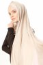 Duru - Hijab Jersey Taupe Chiaro & Rosa Antico