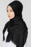 Ece Svart Pashmina Sjal Halsduk Hijab 400001b