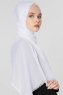 Ece Vit Pashmina Hijab Sjal Halsduk 400009c