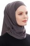 Elif - Hijab Sport Antracite - Ecardin