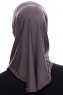 Elif - Hijab Sport Antracite - Ecardin