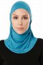 Elif - Hijab Sport Petrolio - Ecardin