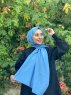 Ermina - Hijab Di Cotone Blu - Mirach