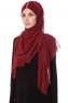 Evren - Chiffon Hijabte Bordò