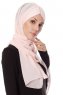 Evren - Chiffon Hijabte Rosa Antico
