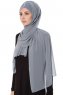 Evren - Chiffon Hijabte Grigio
