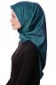 Eylul - Hijab Rayon Quadrato Verde Scuro