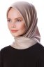 Eylul - Hijab Rayon Quadrato Taupe