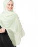 Fairest Jade Ljusgrön Poly Chiffon Hijab Sjal 5RA46b