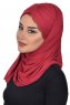 Filippa - Hijab Cotone Pratico Bordò - Ayse Turban