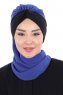 Gill - Hijab Pratico Blu & Nero