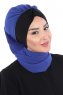 Gill - Hijab Pratico Blu & Nero