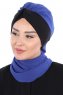 Gill - Hijab Pratico Blu & Nero