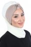 Gill - Hijab Pratico Creme & Taupe