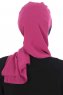 Gill - Hijab Pratico Fucsia & Blu Navy
