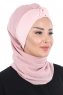 Gill - Hijab Pratico Rosa Antico & Rosa Antico
