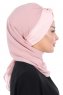 Gill - Hijab Pratico Rosa Antico & Rosa Antico