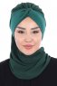 Gill - Hijab Pratico Verde Scuro & Verde Scuro