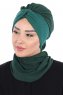 Gill - Hijab Pratico Verde Scuro & Verde Scuro