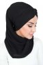 Gill - Hijab Pratico Nero & Nero