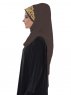 Gina Brun Praktisk One-Piece Hijab Ayse Turban 324106-3