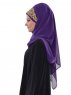 Gina Lila Praktisk One-Piece Hijab Ayse Turban 324120-3