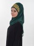 Gina Mörkgrön Praktisk Hijab Ayse Turban 324104b