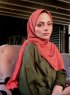 Hanadi - Hijab Di Cotone Terracotta - Mirach