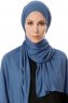 Hande - Hijab Di Cotone Indaco - Gülsoy