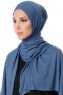 Hande - Hijab Di Cotone Indaco - Gülsoy