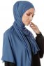 Hande - Hijab Di Cotone Indaco - Gülsoy