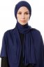 Hande - Hijab Di Cotone Blu Navy - Gülsoy