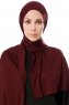 Hande - Hijab Di Cotone Viola Scuro - Gülsoy