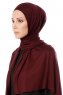 Hande - Hijab Di Cotone Viola Scuro - Gülsoy