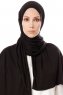 Hande - Hijab Di Cotone Nero - Gülsoy