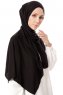 Hande - Hijab Di Cotone Nero - Gülsoy