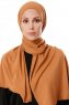 Hande - Hijab Di Cotone Rosso Mattone - Gülsoy