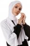 Hande - Hijab Di Cotone Bianca - Gülsoy