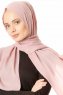Hazal - Hijab Crepe Rosa Antico - Ecardin