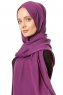 Hazal - Hijab Crepe Viola - Ecardin