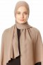 Hazal - Hijab Crepe Taupe - Ecardin
