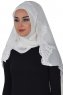 Helena - Hijab Pratico Bianco Sporco - Ayse Turban
