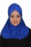 Hilda - Hijab Di Cotone Blu