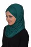 Hilda - Hijab Di Cotone Verde Scuro