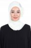 Hillevi - Turbante Chiffon Creme