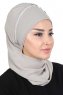 Hillevi - Turbante Chiffon Taupe